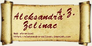 Aleksandra Zelinac vizit kartica
